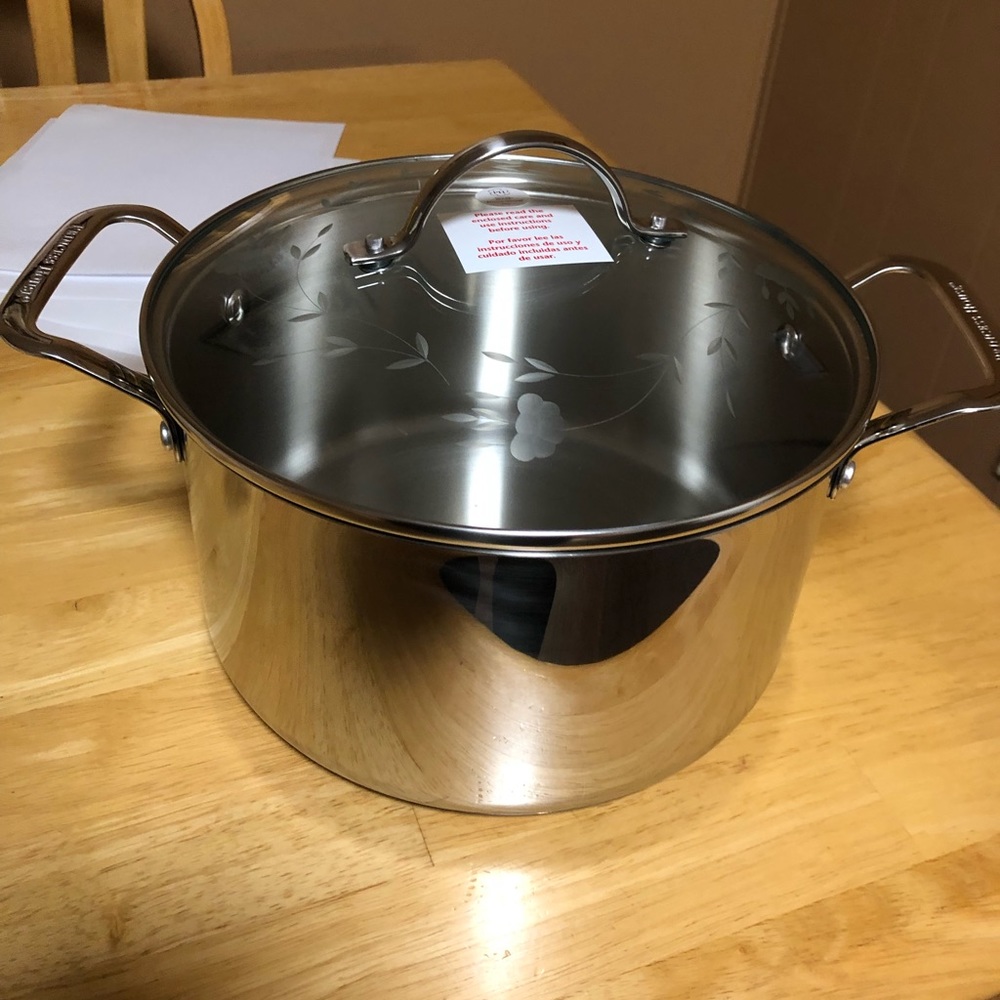 NEW Princess House Stainless steel pot 6Qt